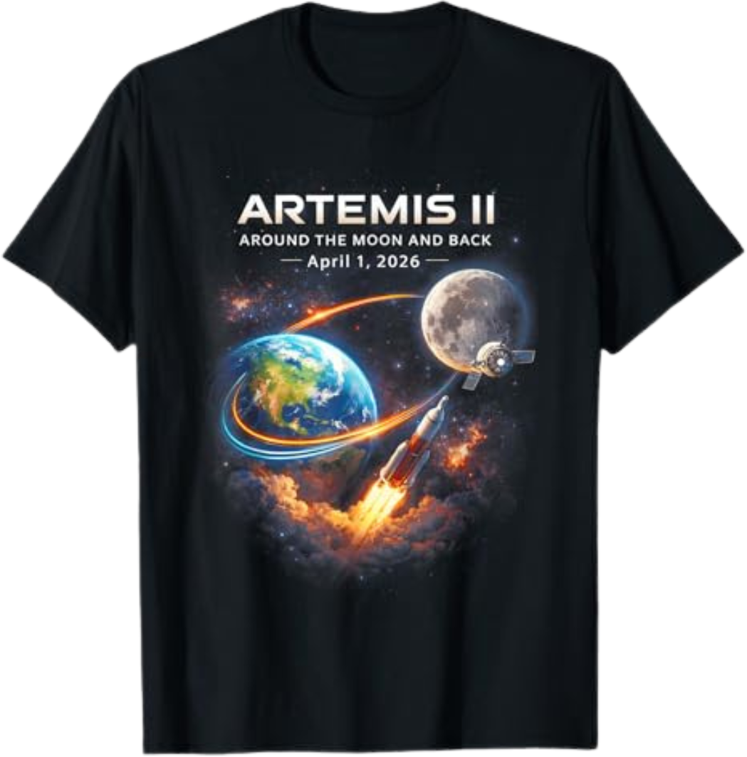 Artemis II Rocket Space Launch Back To The Moon Mission 2026 Shirt