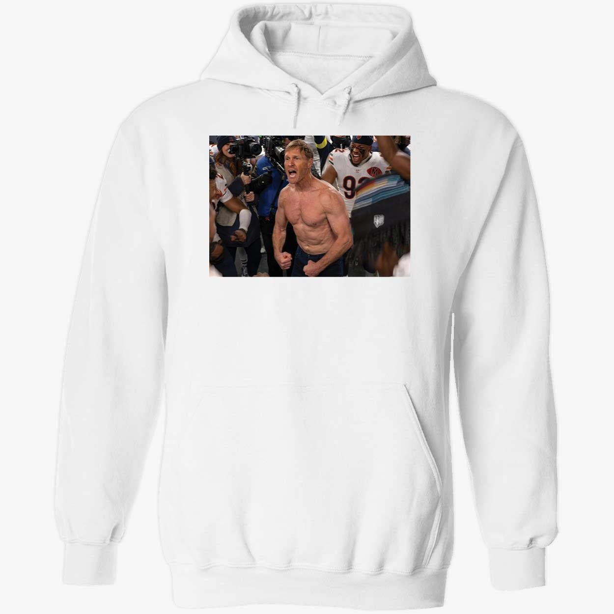 Chicago Bears Coach Ben Johnson Shows Off Hoodie