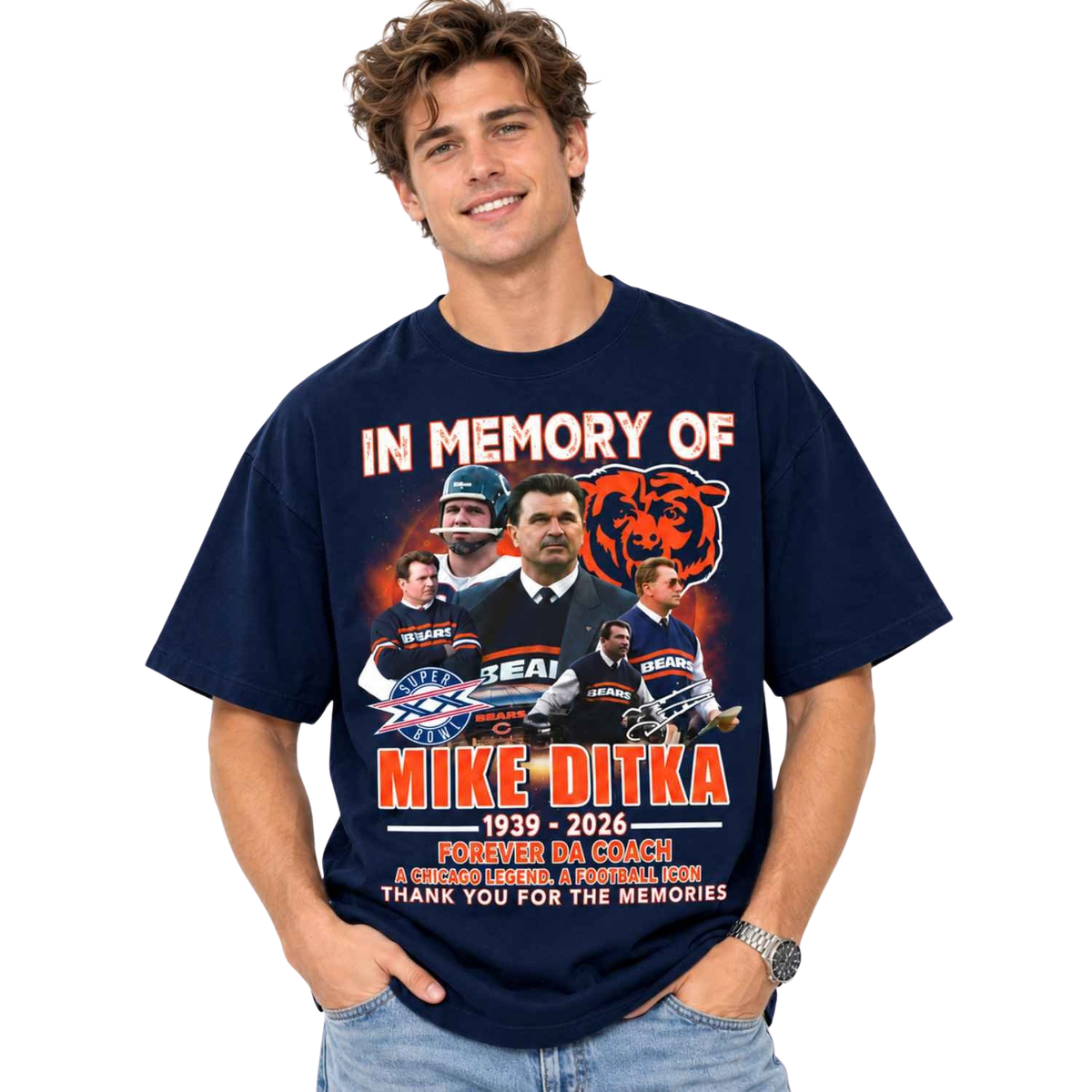 Bears Mike Ditka In Memory Of 1939 2026 Forever Da Coach Shirt