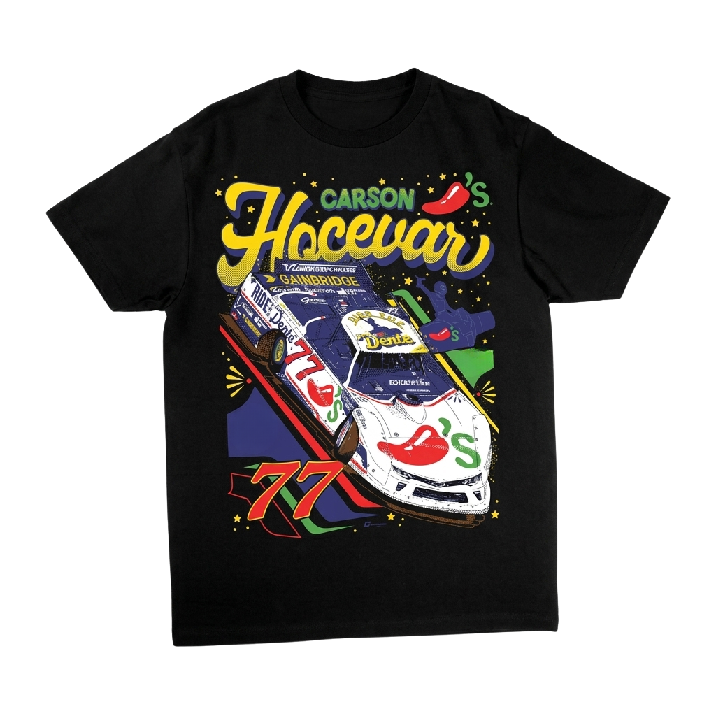 Carson Hocevar 77 Chili's Shirt