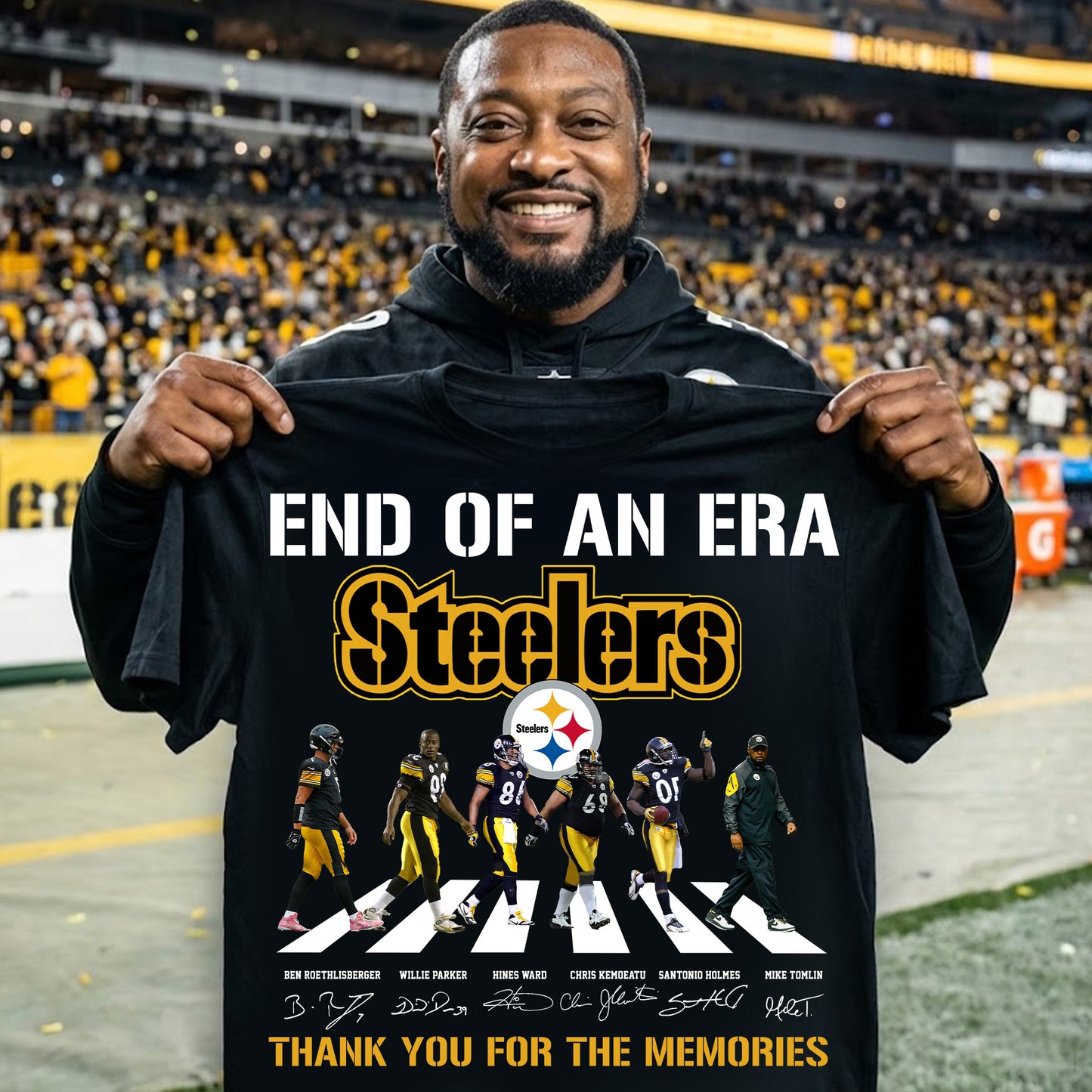 Coach Mike Tomlin End Of An Era Steelers Thank You For The Memories Shirt