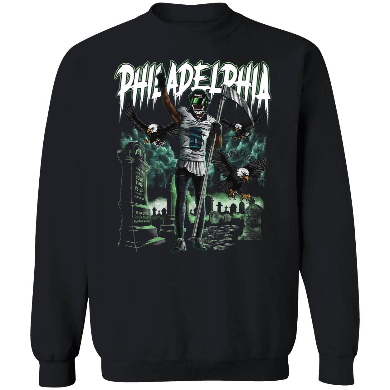 Devonta Smith Slim Reaper Graveyard Sweatshirt