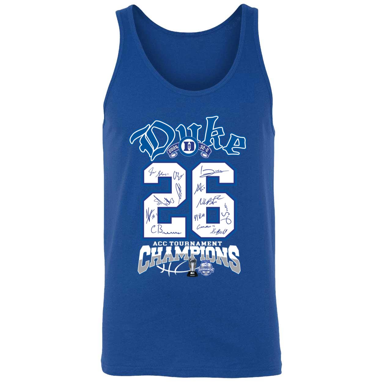 Duke 2026 Acc Tournament Champions Shirt