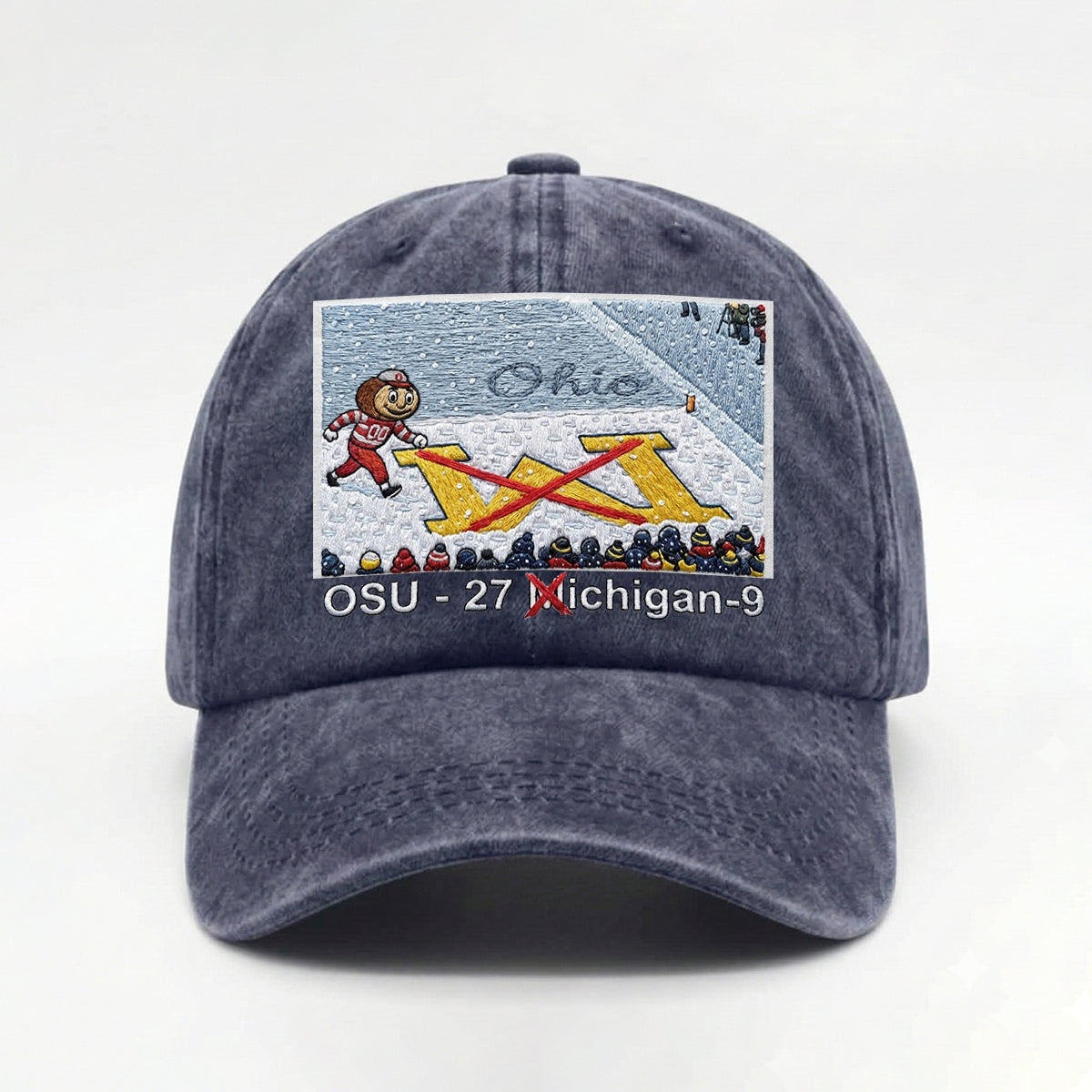 Erase The M Ohio State OSU 27 Michigan 9 Hat