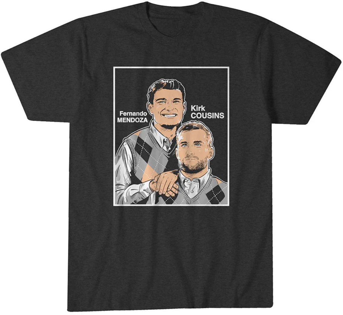 Fernando Mendoza And Kirk Cousins Family Portrait Shirt