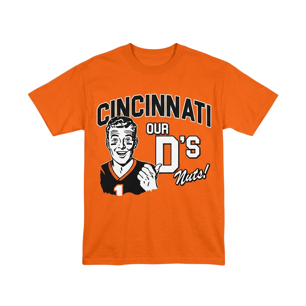 Ja'Marr Chase Our Ds Nuts Orange Cincinnati Football Shirt