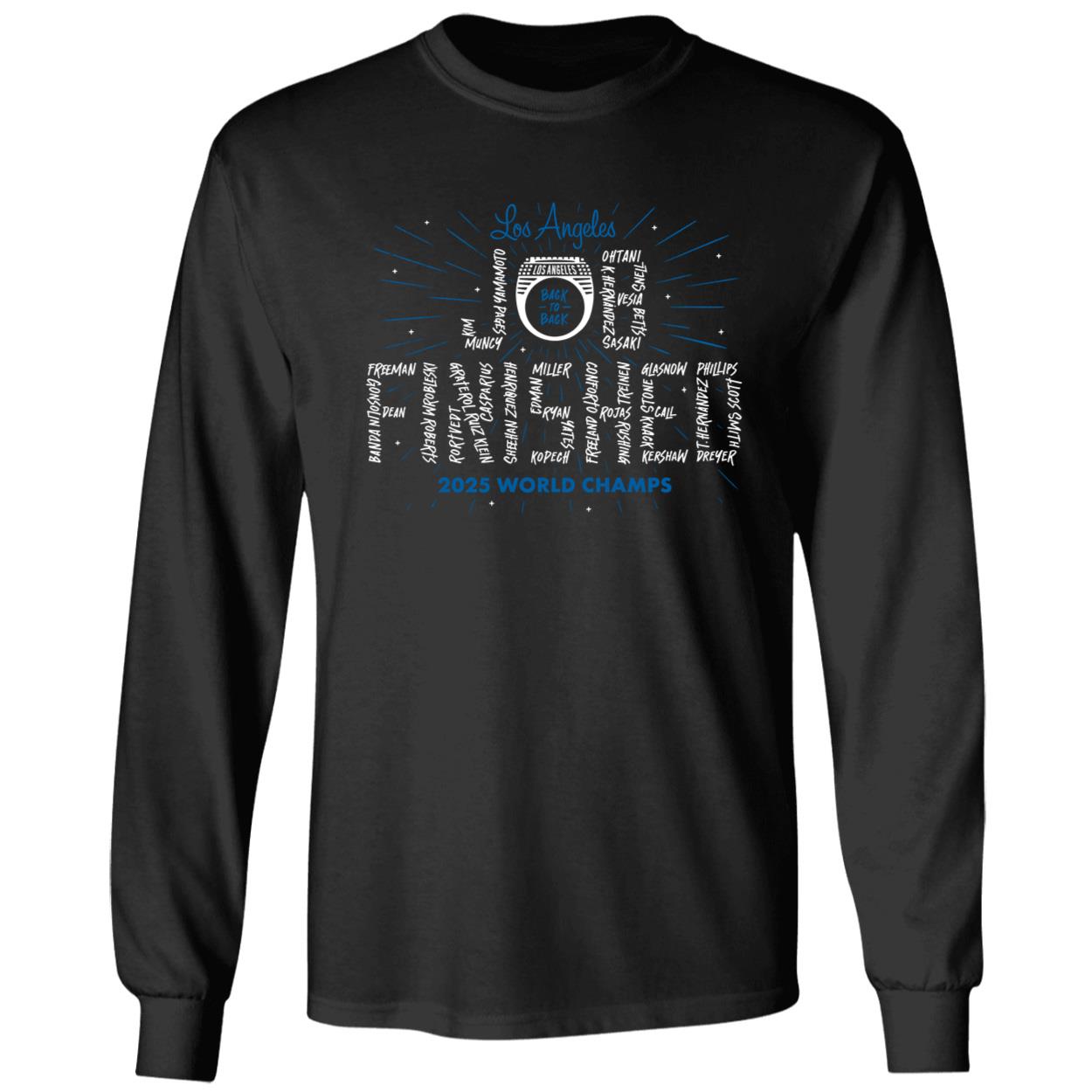 Job Finished LA 2025 World Champs Long Sleeve Shirt
