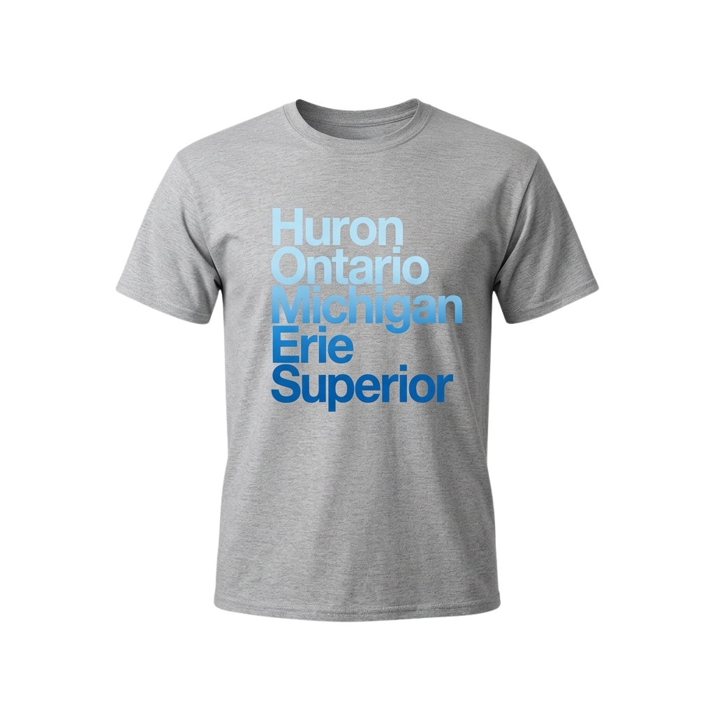 Lake Ontario Huron Ontario Michigan Erie Superior Shirt