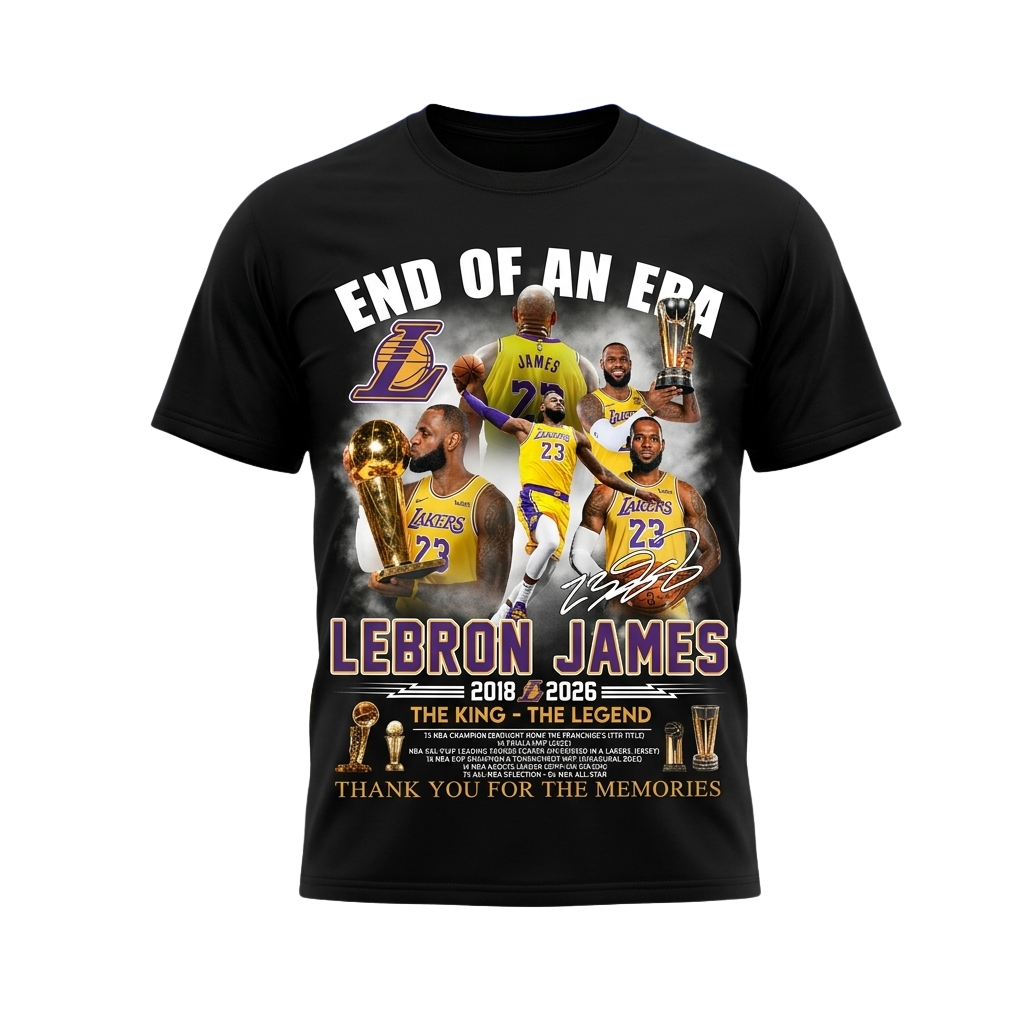 LeBron James Thank You For The Memories 2018 2026 The King The Legend Shirt