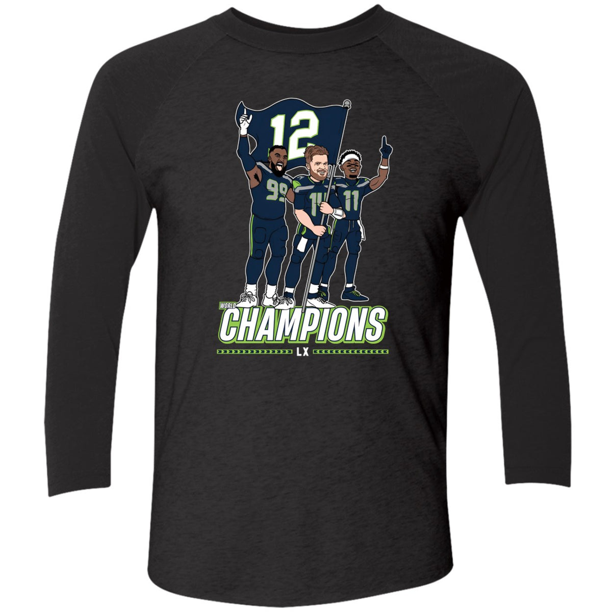 Leonard Williams Sam Darnold Jaxon Smith-njigba Seattle Champions Flag Plant Shirt