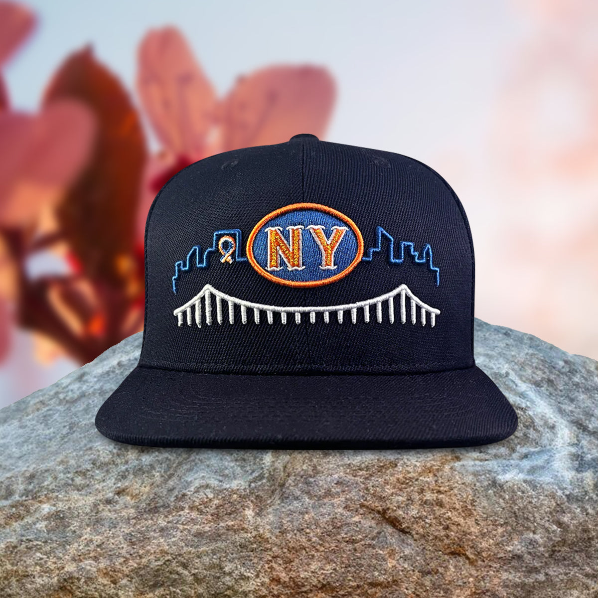 Queens NY Neon Skyline Hat