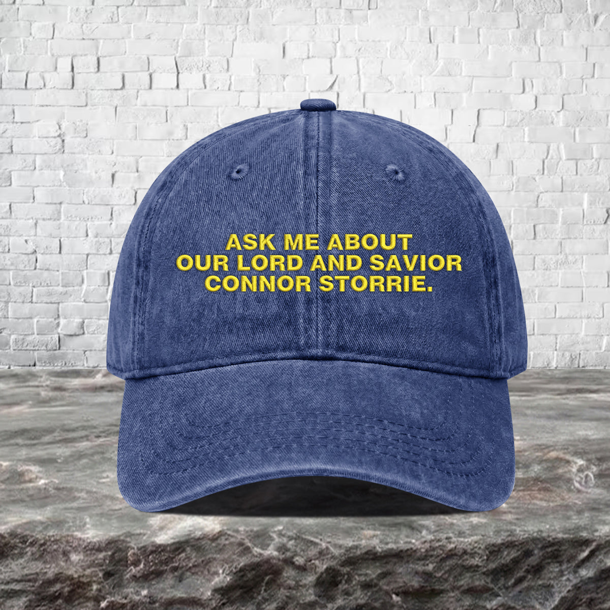 Ask Me About Our Lord And Savior Connor Storrie Hat