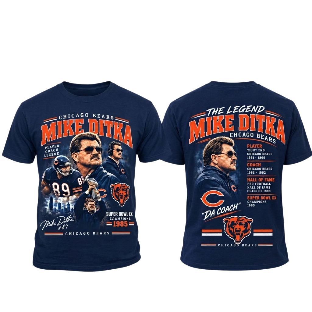 Mike Ditka Chicago Bears Da Coach The Legend Mike Ditka Shirt