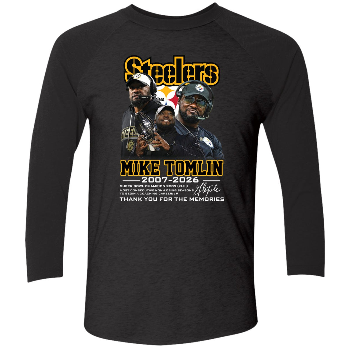 Mike Tomlin Steelers 2007 2026 Thank You For The Memories Shirt
