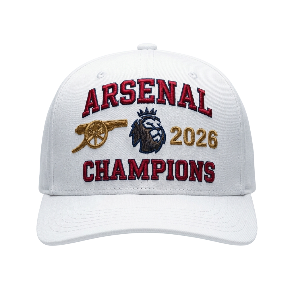 Mikel Arteta Arsenal Champions 2026 Hat