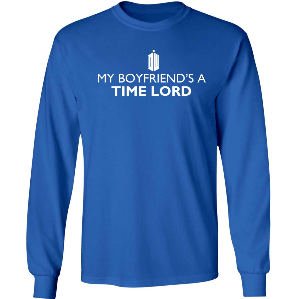 My Boyfriend's A Time Lord Long Sleeve Shirt