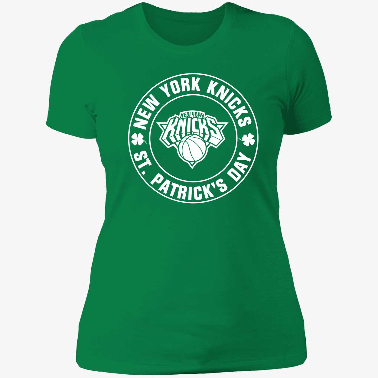 New York Knicks St Patrick's Day Shamrock Green Shirt