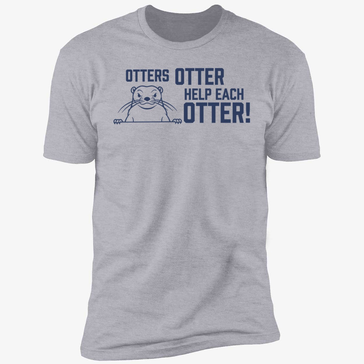 Otters Otter Help Each Otter Premium SS T-Shirt