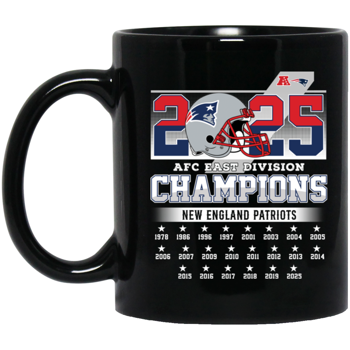 Patriots 2025 East Champions Mug