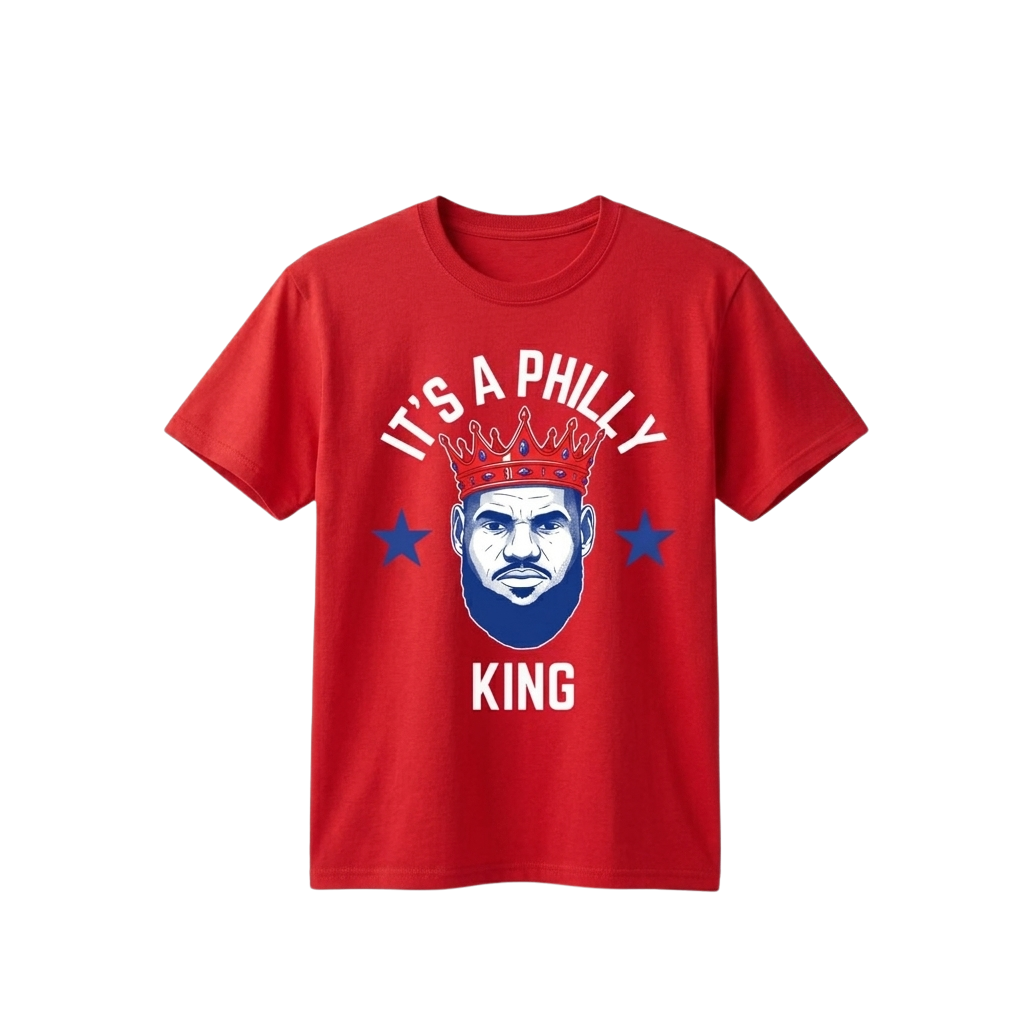 Philadelphia 76ers Lebron James It's A Philly King Shirt