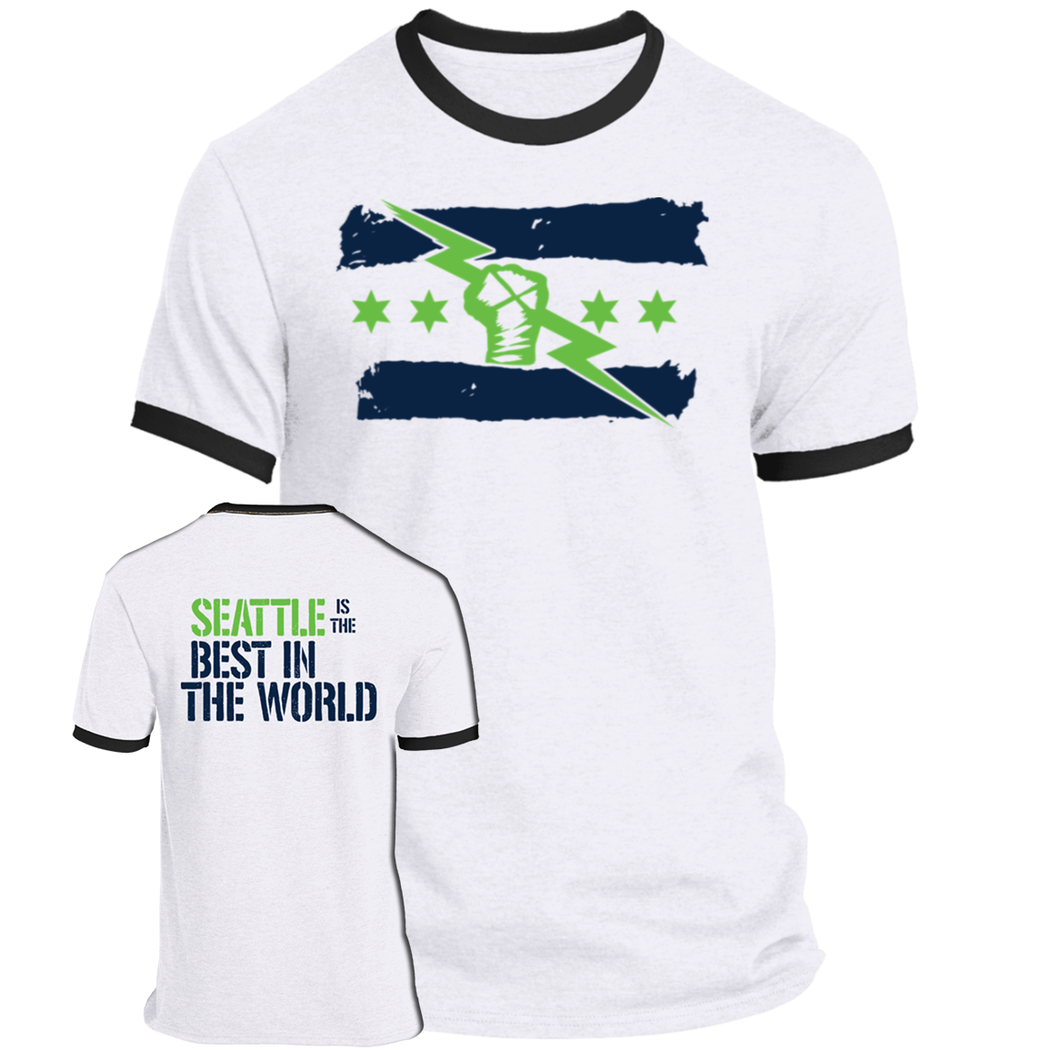 Seattle Is The Best In The World Ringer Shirt