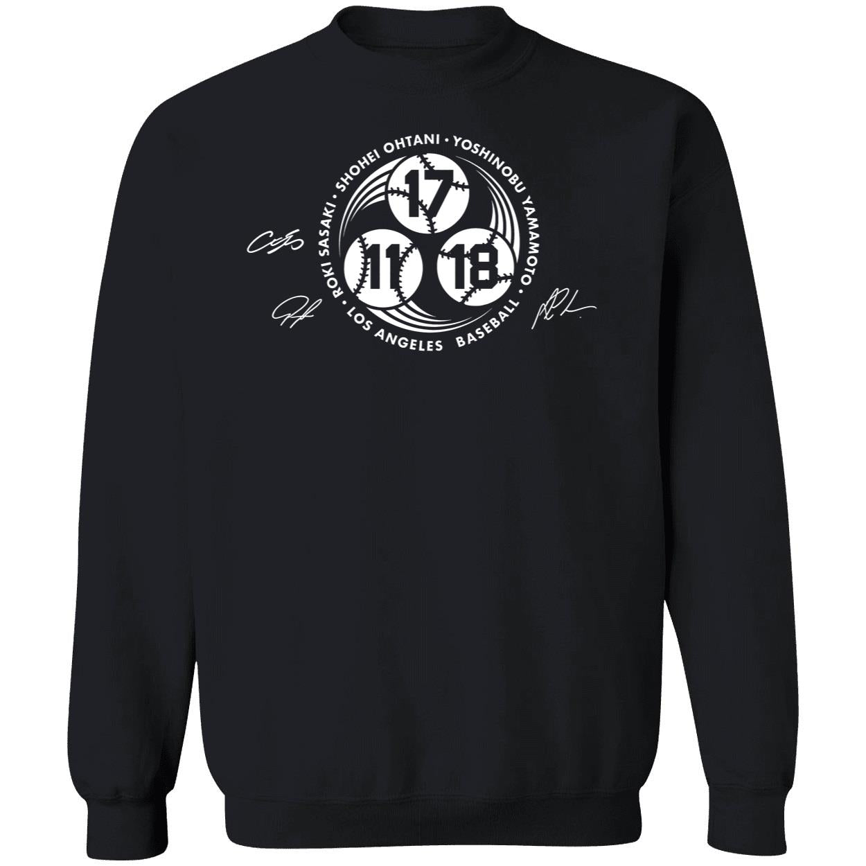 Shohei Ohtani Yoshinobu Yamamoto Roki Sasaki Strike 3 Sweatshirt
