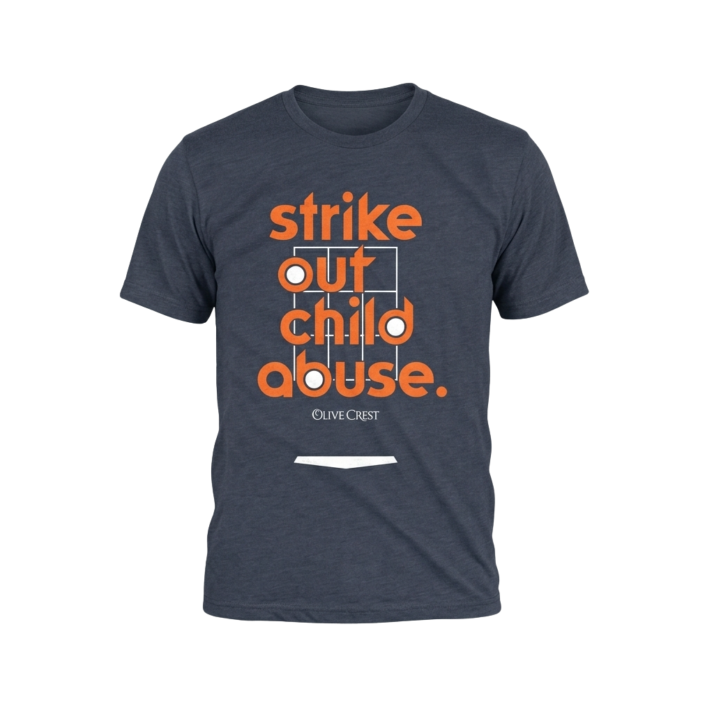 Strike Out Child Abuse Olive Crest Shirt