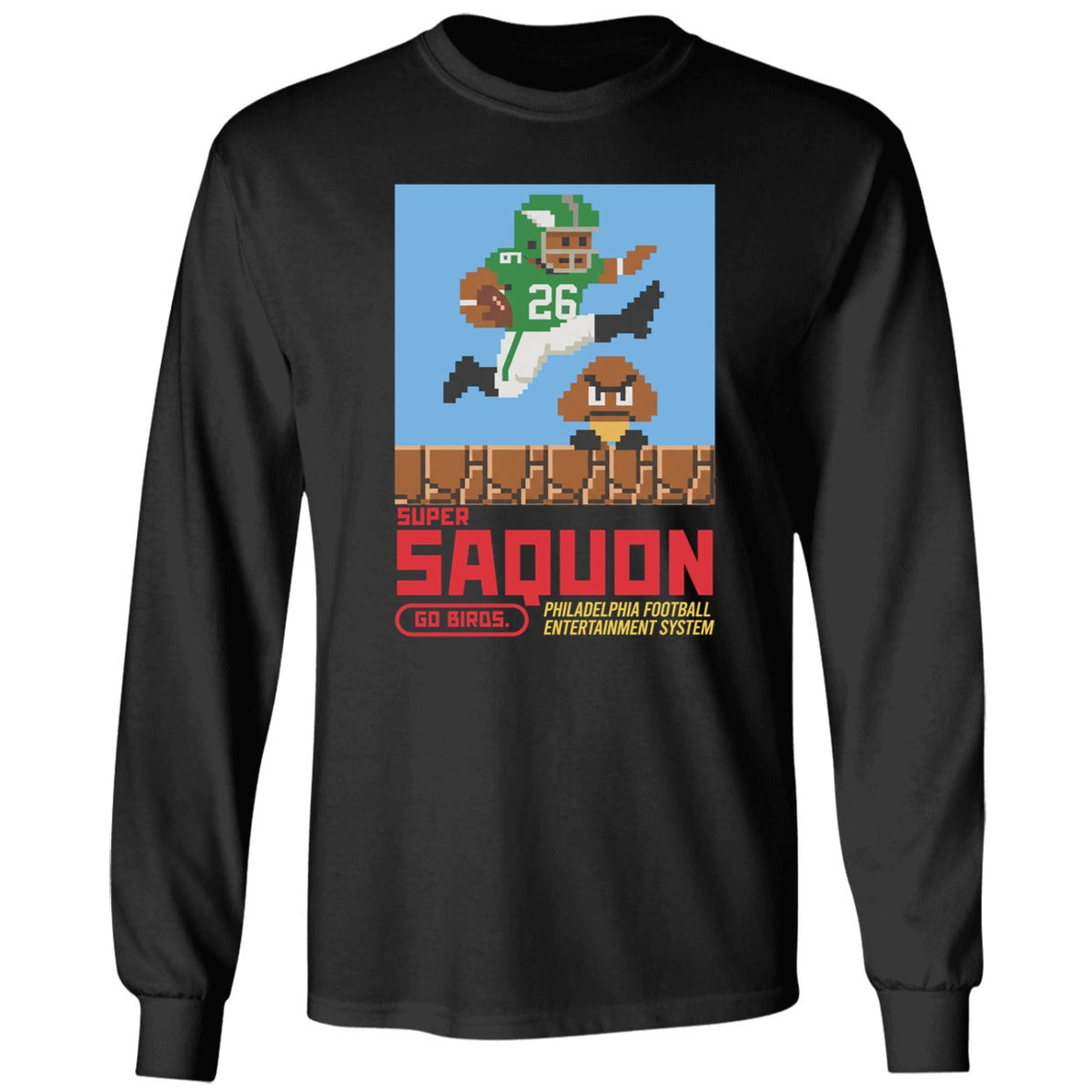 Super Saquon Bros Entertainment System Long Sleeve Shirt