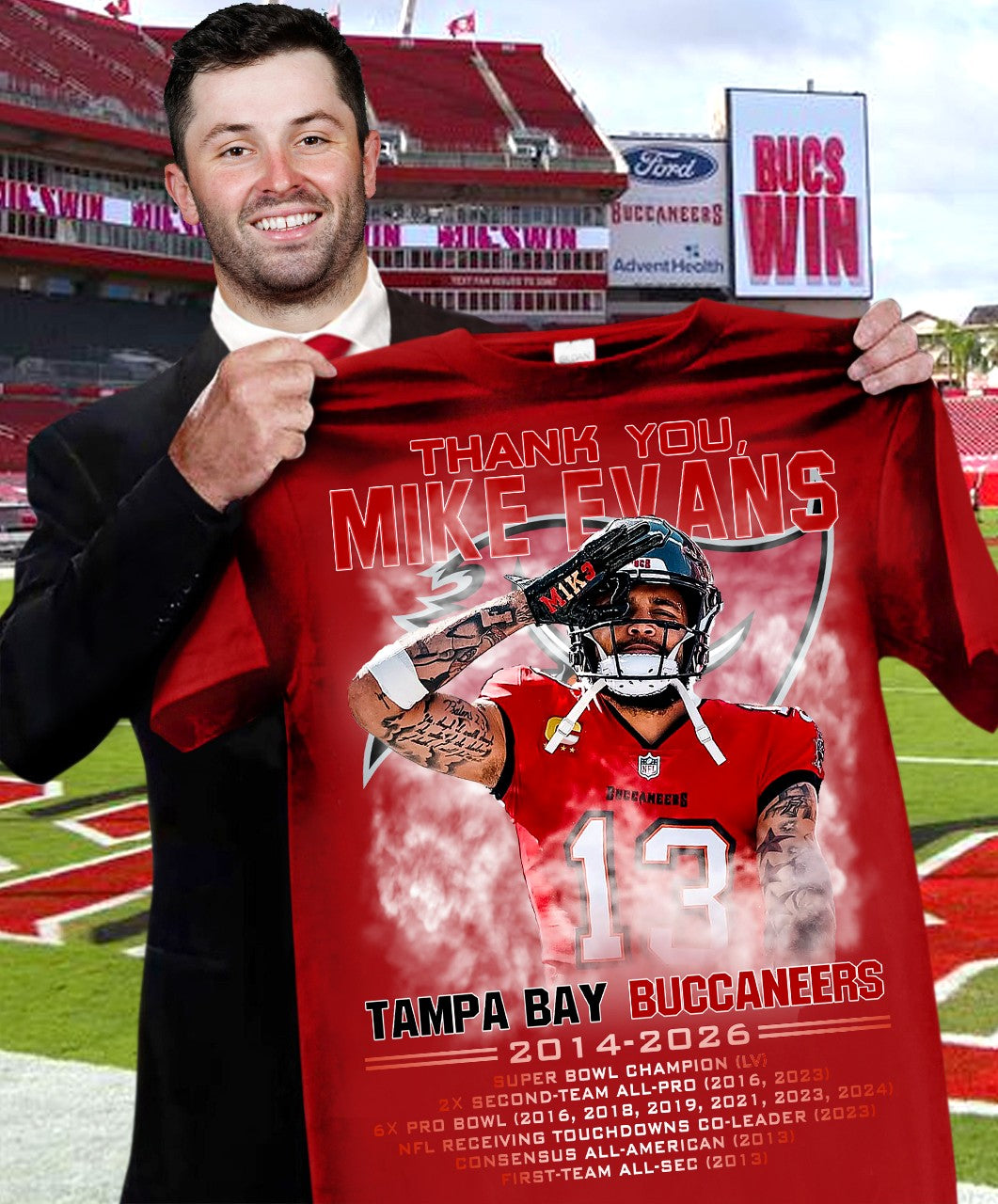 Thank You Mike Evans 2014 2026 Shirt