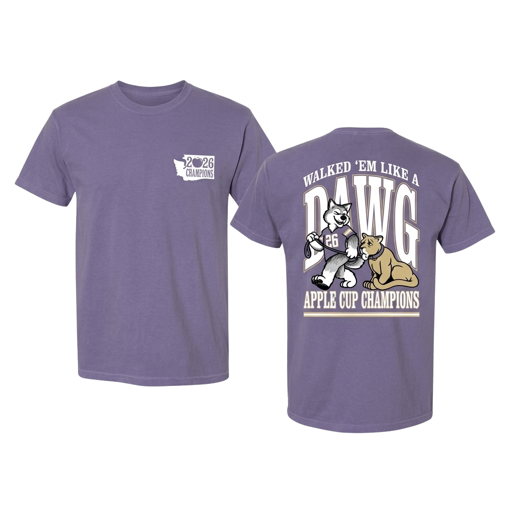 Walked Em Like A Dawg Apple Cup 2026 Champions Shirt