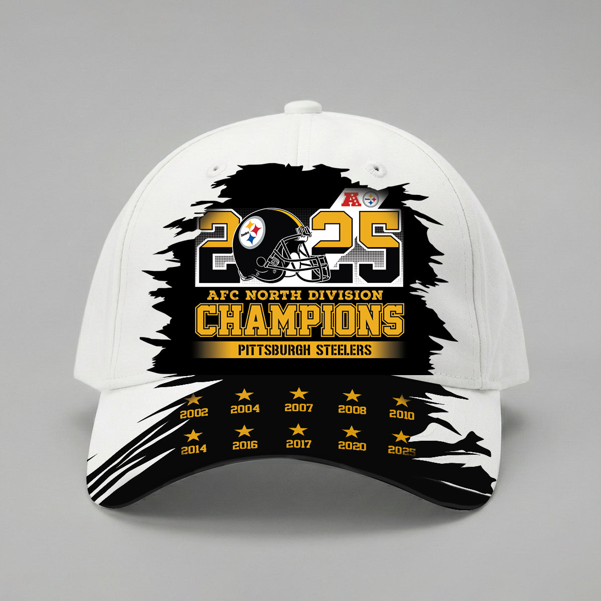 2025 Afc North Champions Pittsburgh Steelers Hat