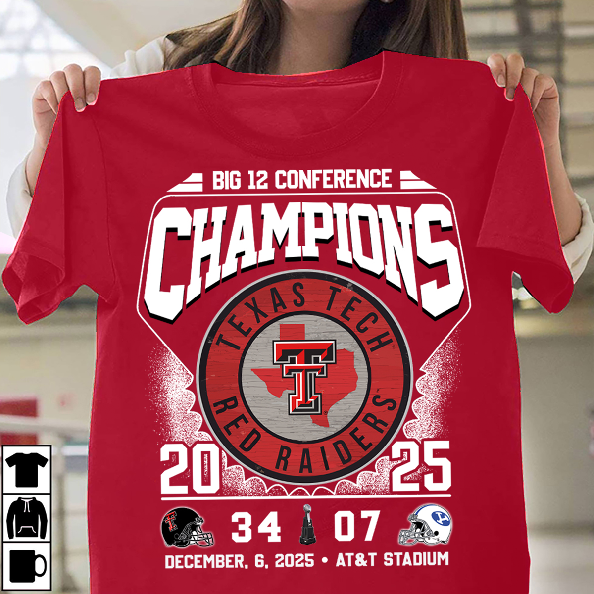 2025 Big 12 Championship Texas Tech 34  BYU 07 Shirt