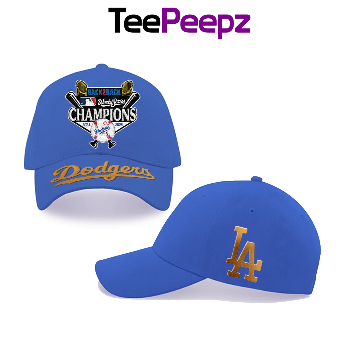 2025 LA Dodgers Back To Back World Series Champions Hat