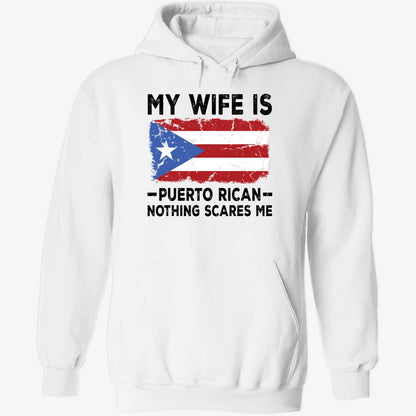 2026 WBC My Wife Is Puerto Rican Nothing Scares Me Shirt