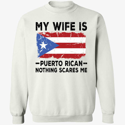2026 WBC My Wife Is Puerto Rican Nothing Scares Me Shirt