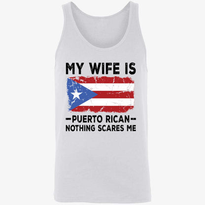2026 WBC My Wife Is Puerto Rican Nothing Scares Me Shirt