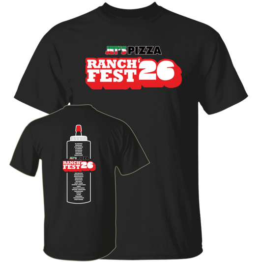 [Front + Back] Jet's Pizza Ranch Fest 2026 Shirt