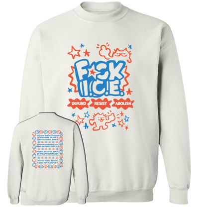 [Front + Back] Fuck Ice Defund Resist Abolish Shirt
