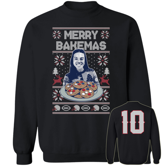 [Front + Back] Drake Maye Merry Bakemas Sweatshirt