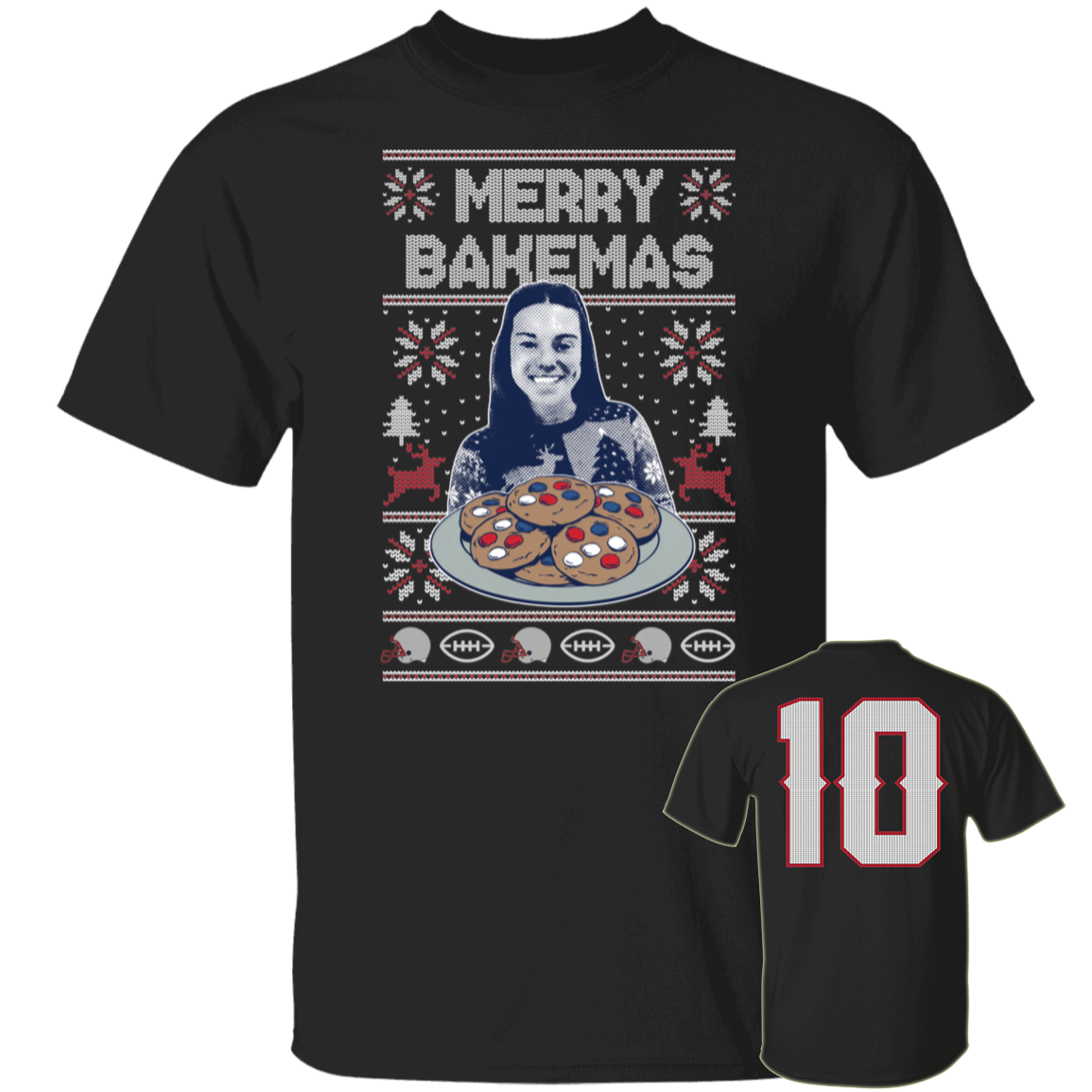 [Front + Back] Drake Maye Merry Bakemas T-Shirt