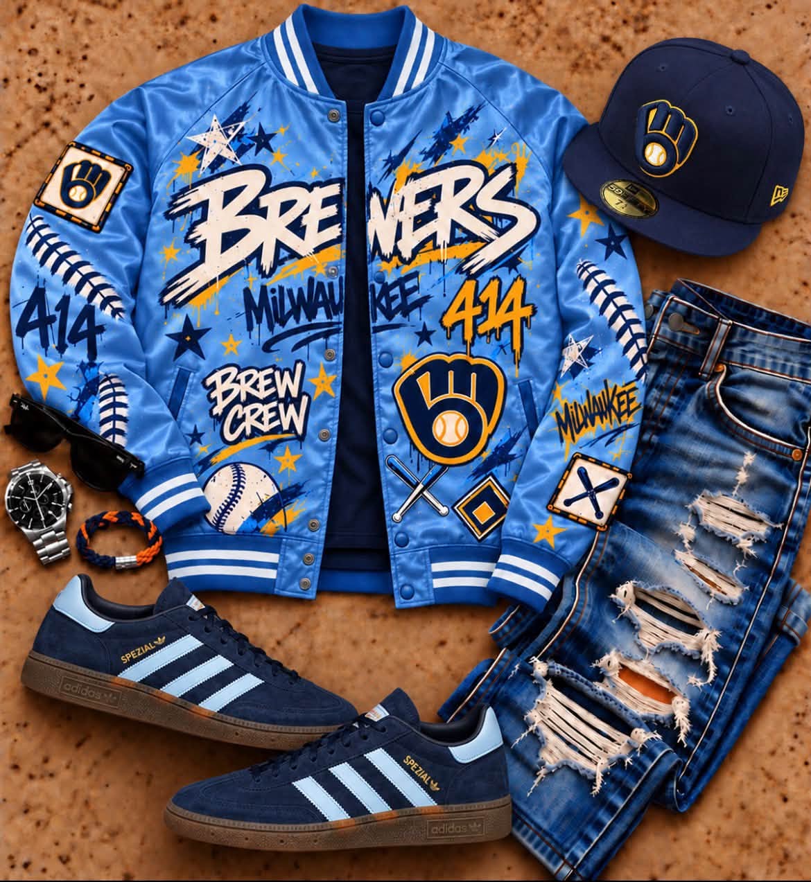 Milwaukee Brewers Baseball Jacket
