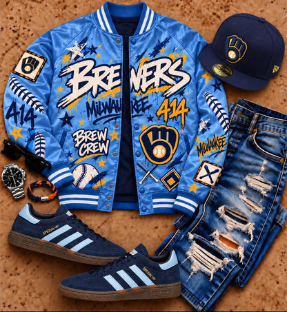 Milwaukee Brewers Baseball Jacket