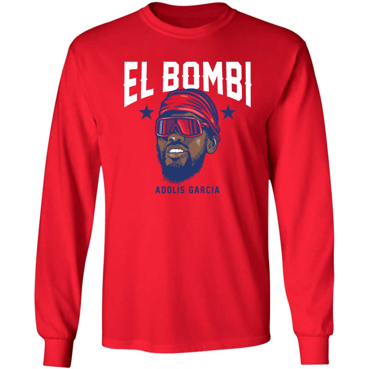 Adolis Garcia Philadelphia Bombi Swag Head Long Sleeve Shirt