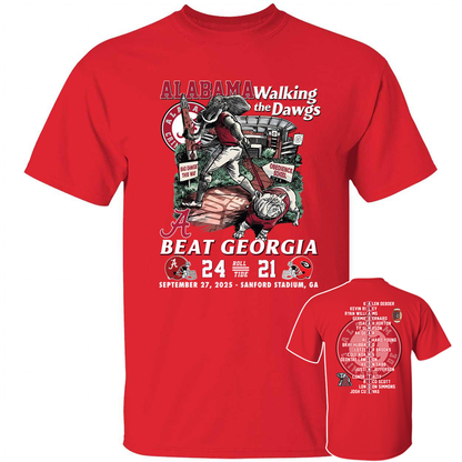 [Front + Back] Alabama Walking The Dawgs Beat Georgia Sweatshirt