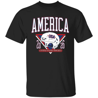 America United States Hockey Helmet Usa 2026 Shirt