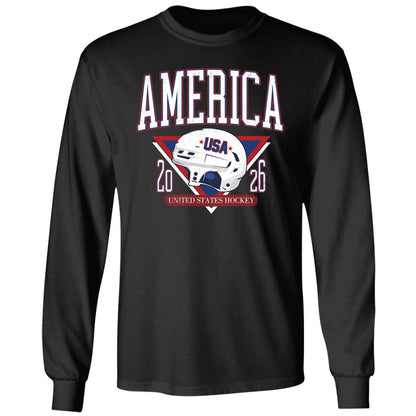 America United States Hockey Helmet Usa 2026 Shirt