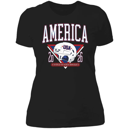 America United States Hockey Helmet Usa 2026 Shirt