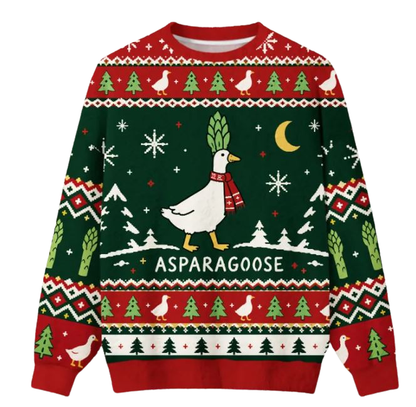 Asparagoose Ugly Christmas Sweater