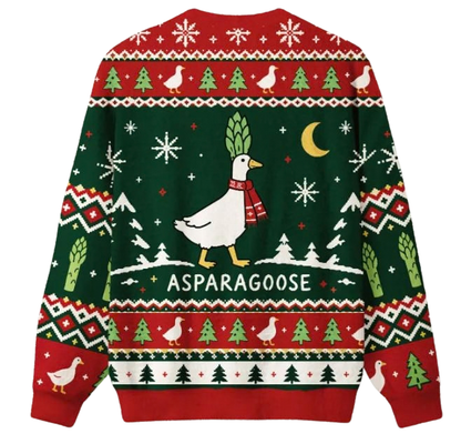 Asparagoose Ugly Christmas Sweater