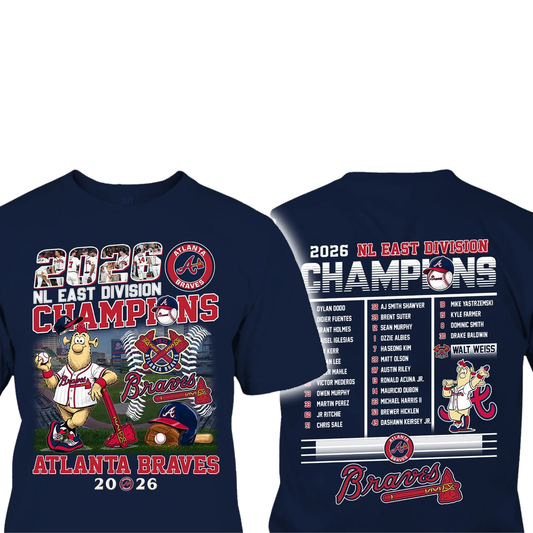 Atlanta Braves 2026 Nl East Division Champions Shirt